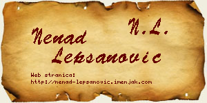 Nenad Lepšanović vizit kartica